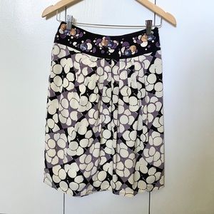 Anthropologie silk skirt